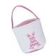 thumbnail image 4 of Canasta de Pascua de lona, ​​adorable, bolsa de conejo, bolsa para huevos de Pascua Rosa, 4 of 9