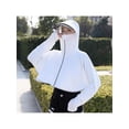 thumbnail image 6 of New Womens UPF 50+ Sunscreen Lightweight Women Sun Protection Clothing Running SPF Shirts Summer Breathable T Shirts Hooded Crop Lightweight Quick Dry Hoodie Shirts Workout Jacket Outdoor White, 6 of 6
