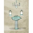 thumbnail image 2 of Grey, Jace 25x32 White Modern Wood Framed Museum Art Print Titled - Chip Teal Sink, 2 of 4