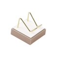 thumbnail image 1 of Estantes de colocación de adornos de soporte de exhibición de usos múltiples, soporte de soporte de exhibición de pedestal, liviano para pequeños (champán blanco) Baoblaze expositor de minerales, 1 of 8