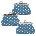 thumbnail image 1 of Mini monedero de lona con lunares, estilo étnico retro, para mujer con bolso pequeño. Tipo: estilo 3;, 1 of 5
