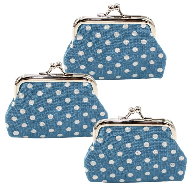Mini monedero de lona con lunares, monedero estilo retro étnico para mujer, bolso pequeño tipo: estilo 3;