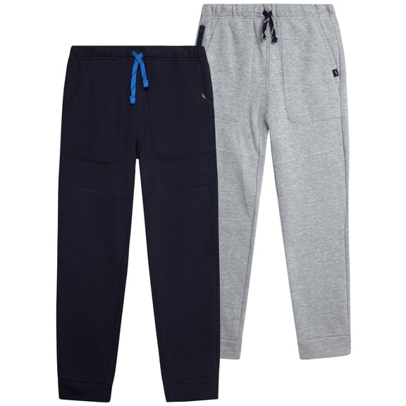 Lee Boys' Sweatpants - 2 Pack Basic Cozy Active Fleece Jogger Pants with Pockets (4-20)