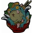 thumbnail image 2 of Embroidered Applique Big Bowl Frog Patches Iron on Sticker for Jackets Backpack Decor Badges Custom Racing Emblem 1 Piece, 2 of 5
