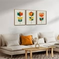 thumbnail image 3 of Hieng Neutral Botanical Wall Art , Large Framed Boho Farmhouse Wall Decor, Modern Minimalist Floral Wall Painting, Rustic Wildflower Canvas Art Prints for Living Room, Bedroom Unframed, 3 of 6