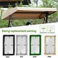 thumbnail image 4 of Outdoor Swing Canopy Replacement Cover 3 Seater; Universal Patio Swing Cover, Waterproof Replacement Canopy Top Cover for Garden Swing Chair Patio Hammock (Swing not Included), 4 of 8