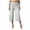 Light Gray, variant on Womens Fold Over Gaucho Pants Culottes Low Rise Capris Foldover Flowy Going Out Flare Bottoms Wide Leg Capri Pants (Red, XL)