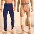 thumbnail image 2 of Men's Sweatpants Men's Winter Fleece Lined Leggings Warm Thick Tights Thermal Pants Tummy Control Soft Stretchy Kneepad Thickening Trousers Graphic Lounge Pants Long Pants Trousers Pants, 2 of 3