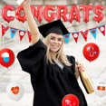 thumbnail image 5 of 76Pcs Nurse Graduation Decorations Class of 2024 - Red Glitter We Are so Proud of You Banner Congrats Nurse Balloon Banner Cake Topper Latex Balloon for Nursing School RN BSN Graduation Party Supplies, 5 of 6