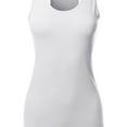 thumbnail image 4 of A2Y Women's Basic Solid Soft Cotton Scoop Neck Racer-Back Tank Top, 4 of 6
