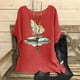 thumbnail image 2 of Vestidos Casuales Para Mujer, Blusas De Mujer De Moda Camisetas estampadas de moda para mujer, blusas casuales de lino holgadas de manga corta con cuello redondo y raglán, 2 of 7
