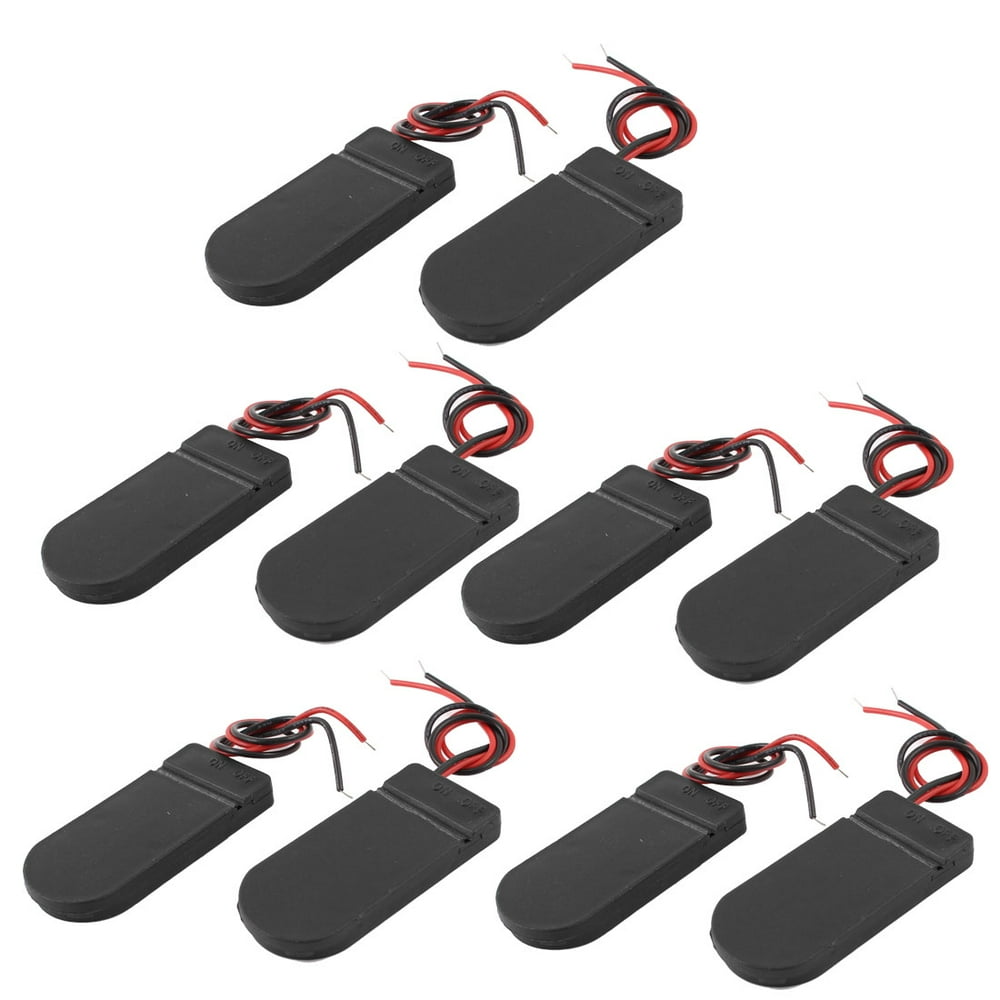 Unique Bargains 10 Pcs 2 x 3V CR2032 Coin Cell Button Battery Holder