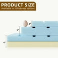 GEWUSH 3 inch Cooling Gel Memory Foam Mattress Topper Twin Full Queen