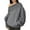 Gray, variant on Yangnuo Womens Fashion Loose One Shoulder Hooded Sweatshirts Hoodies Womens Casual Solid Color Long Sleeve Loose Hooded And Off Shoulder Hoodies Sweatshirt Blouse Pullover Tops