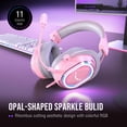 thumbnail image 4 of Auriculares para Juegos FIFINE AmpliGame H13P Con Cable RGB 7.1 USB Rosa, 4 of 8