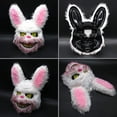 thumbnail image 3 of Máscara de oso y conejo para Cosplay de Halloween, cubierta de cabeza de felpa de terror, disfraz de Carnaval de miedo, utilería para la cabeza, 3 of 4