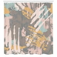 thumbnail image 3 of Charcoal Shower Curtain, Ink Splatters Pattern in Pastel Tones Stains and Strokes Creative Blots, Fabric Bathroom Set with Hooks, 69W X 75L Inches Long, Multicolor, by Ambesonne, 3 of 3