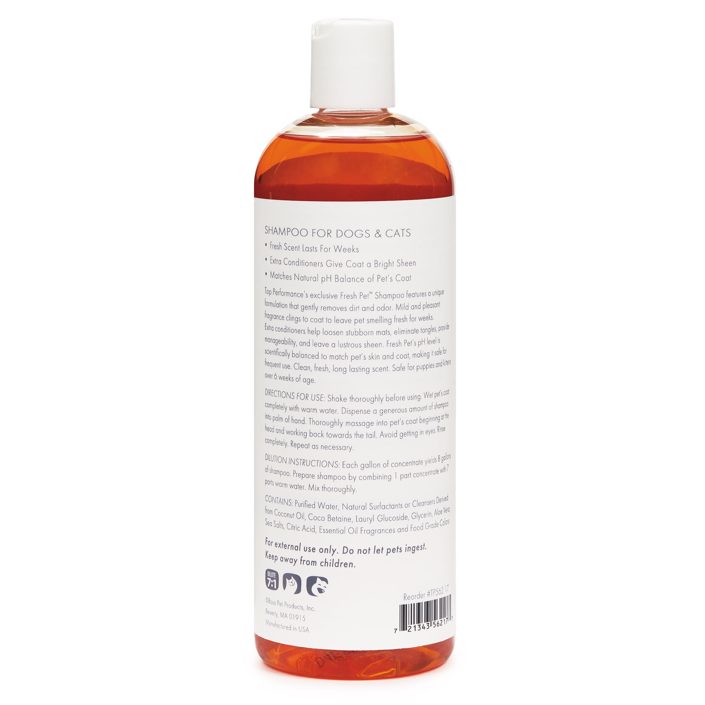 Top Performance Fresh Pet Dog and Cat Shampoo, 17oz