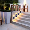 thumbnail image 2 of Escalera Con Energía Solar 6 Led Iluminación Blanca Cálida Ip65 Lámpara De Paisaje De Pared Impermeable Para Porche Valla Jardín Pasarela 2 Uds Luz Sweethay HA019209-00, 2 of 5