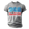 thumbnail image 3 of 250Th Anniversary Usa Casual Short Sleeve T Shirt Comfortable 250Th Anniversary Graphic Tees Men Grey XL, 3 of 6