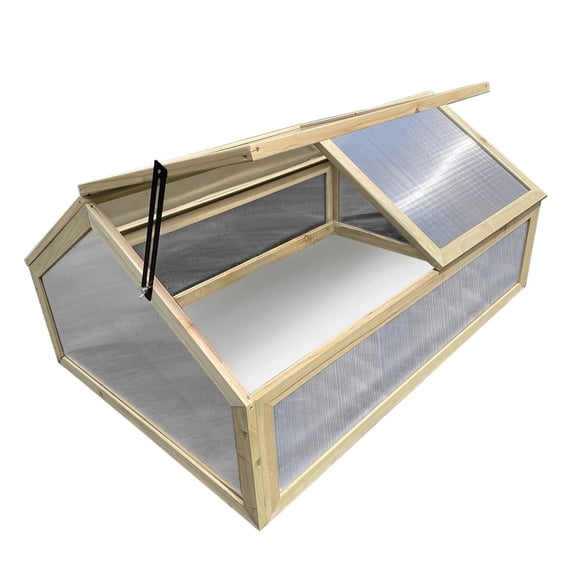 Wooden Frame Two-Door Greenhouse