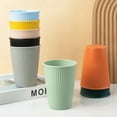thumbnail image 3 of 4PC/Set Wheat Straw Cup Multi-Functional Cola Coffee Plastic Cup Drinking Cup Kids Cups Reusable Portable Tea Cups Gifts, 3 of 9