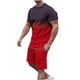 thumbnail image 2 of Camisas de verano Kakina CMSX para hombre, liquidación, conjunto de 2 piezas de camiseta informal de manga corta y pantalones cortos deportivos ajustados., 2 of 5