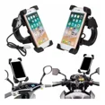thumbnail image 1 of Base Soporte Porta Celular Para Moto/bicicleta Cargador Usb, 1 of 4