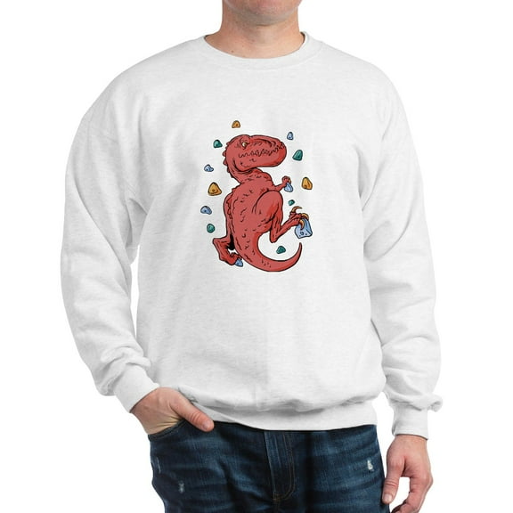CafePress - Trex Indoor Rock Climbing Sweatshirt - Crew Neck Sweatshirt