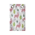 thumbnail image 1 of Llama Hanging Pocket Organizer, Desert Animals and Cactus on a Plain Background, Printed Polyester Storage Bag with Pockets, 9" x 27", White Pink Lime Green, 1 of 2
