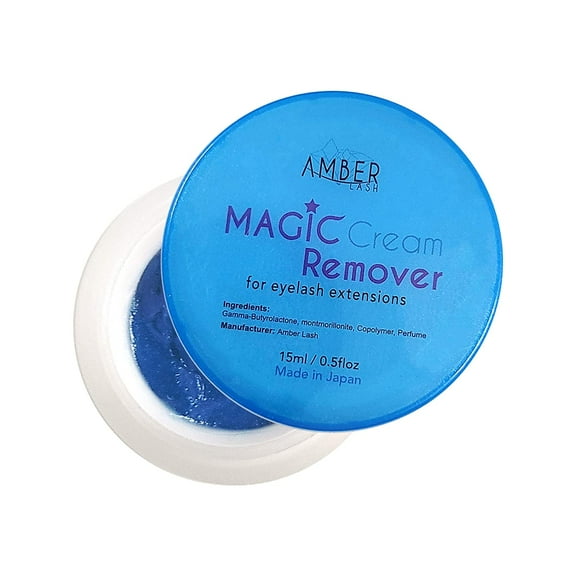Amber Lash Magic Cream Remover for Eyelash Extension 15ml | Gentle | No Irritation (Cool Blue)