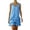 Blue, variant on Dresses for Women Sleeveless V Neck Summer Dress Red S
