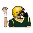 thumbnail image 1 of Football Quarterback Wiper Stickers Car Windshield Wiper Stickers Car Car Stickers, 1 of 8