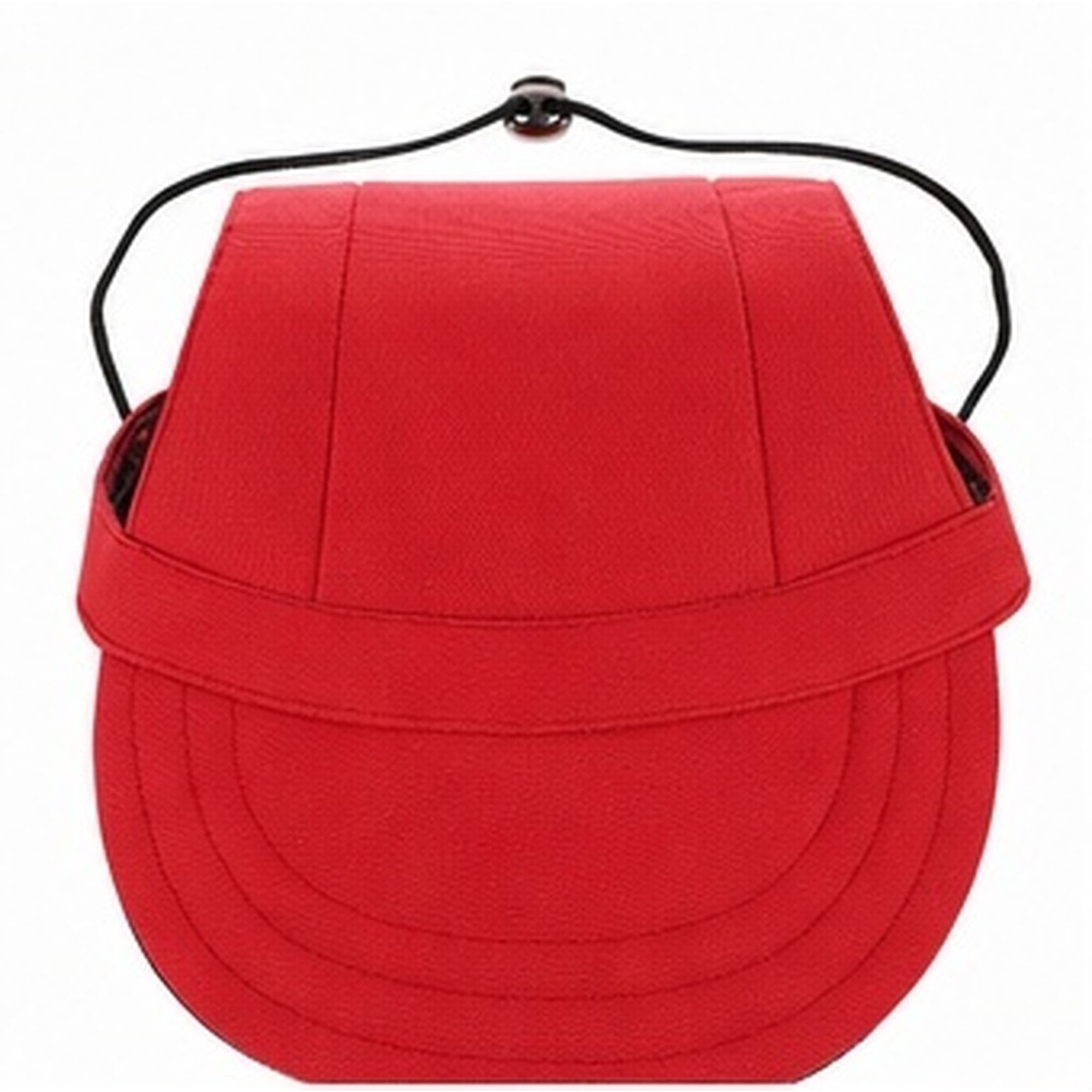 Alasum Fashionable Red Pet Baseball Cap with Breathable Canvas and Secure Adjustable Buckle