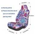 thumbnail image 3 of Fuzoiu Cute Nautical Print Elastic Car Seat Covers, Seat Cover Protector,Universal Fit Interior Covers for Most Cars,Washable Seat Cover Non Slip for SUV,Sedan,Van, 3 of 5
