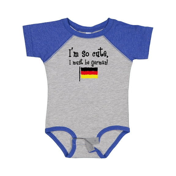Inktastic So Cute German Boys or Girls Baby Bodysuit