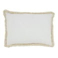 thumbnail image 2 of Saro Lifestyle Sunny Bloom Embroidered Sunflower Poly Filled Throw Pillow, 2 of 3