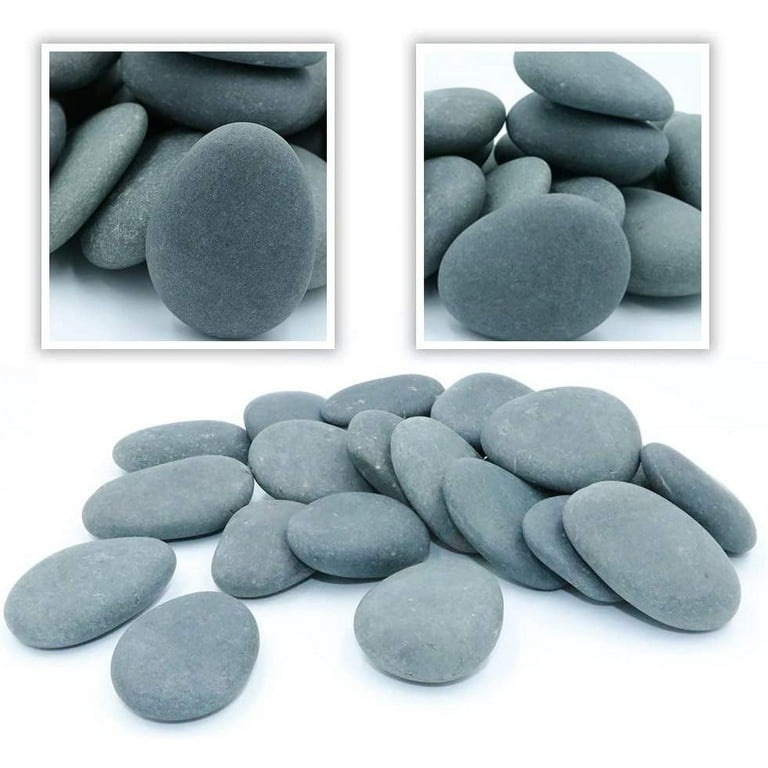 Koltose by Mash - Craft Rocks for Painting, 100% Natural White Stones, 2”-  3.5” inch, Set of 40