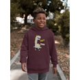 thumbnail image 2 of Cool Fast And Dino Skate Art Hoodie Juniors -Image by Shutterstock,  Large, 2 of 4