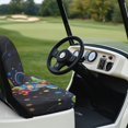 thumbnail image 4 of Yuyamidu Funny Frog Golf Cart Seat Covers, 2 PCS Universal Fit Fits Most 2-Seat Golf Carts, Stretchy Fabric Include 1 Buttom Seat Cover and 1 Backrest Cover Golf Cart Accessories, 4 of 8
