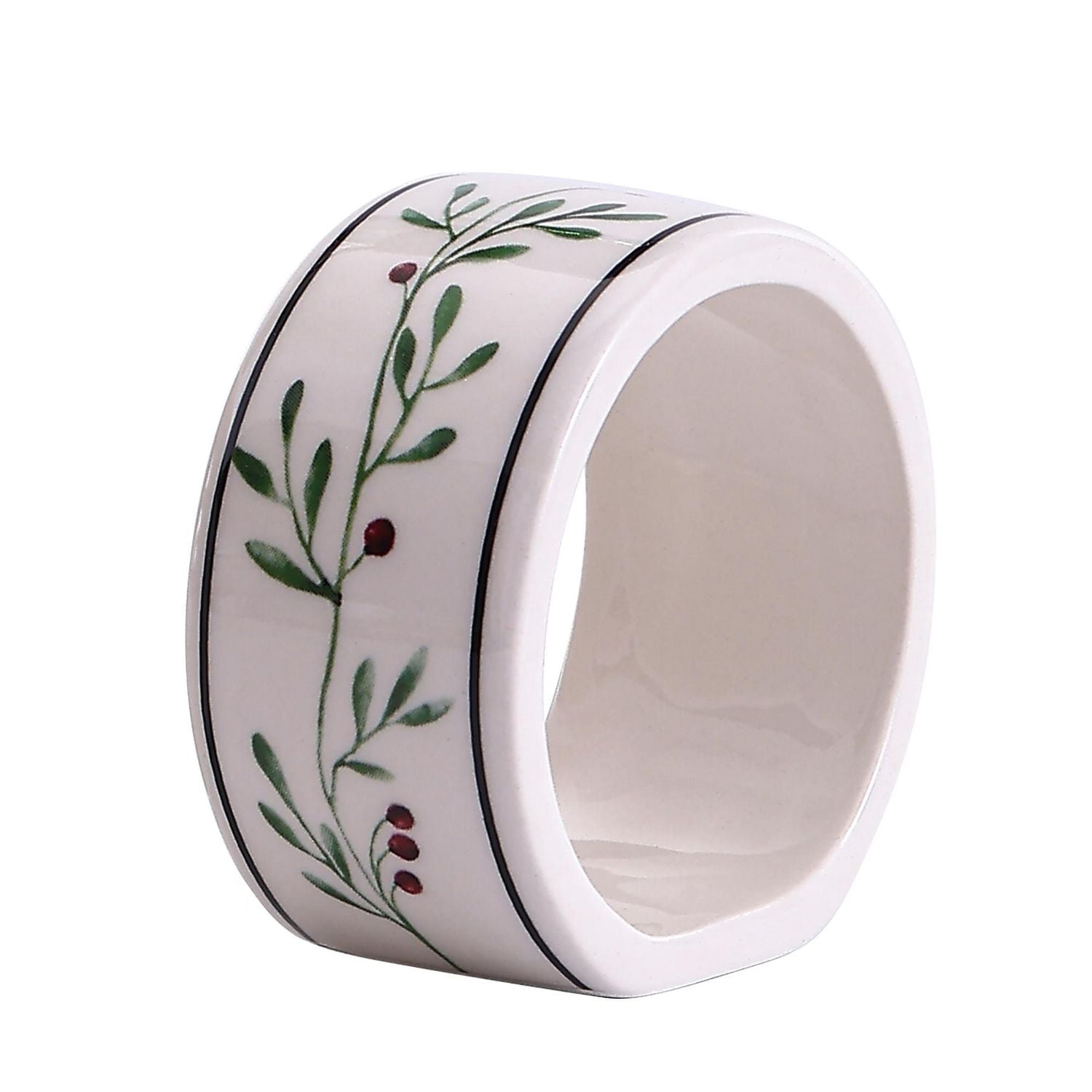 Holiday Time Set of 4 Napkin Ring