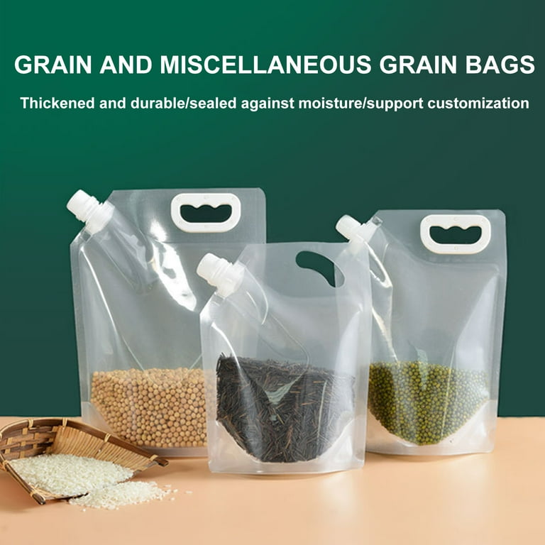 Plastic 1.5L Food Storage Bag Grain Storage Suction Bags