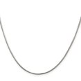 thumbnail image 3 of Auriga 925 Sterling Silver 1.5 mm Diamond-cut Flat Snake Chain Necklace for Women 20", 3 of 5