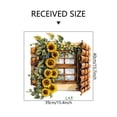 thumbnail image 2 of CaiYueKe Sunflower Floral Toilet Seat Cover Sticker Waterproof Vinyl Decal Removable Adhesive For Bathroom Home Decor Farmhouse Tropical Green Plant Leaf Themed Art, 2 of 6