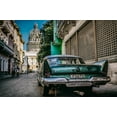 thumbnail image 2 of Morishige, Koji 24x17 White Modern Wood Framed Museum Art Print Titled - Havana Street, 2 of 4