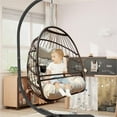 thumbnail image 3 of Jese Stainless Steel Egg Hanging Chair with Stand, 3 of 8