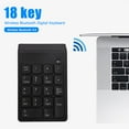 thumbnail image 3 of New Mini Bluetooth-compatible Numeric Keypad Wireless Number Pad 18 Keys Keyboard for PC, 3 of 8