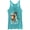 Tahiti Blue, variant on Women's Aladdin Whole New World  Racerback Tank Top Tahiti Blue X Small