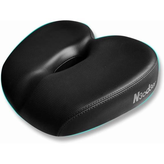 Comfortable Bicycle Saddle for Exercise and Road Bicycle Oversized Comfort Seat for Stationary Extra Wide Replacement Padded Bike Saddle Cushion for Women and Men (Noseless)$$Sport & Recreation Other
