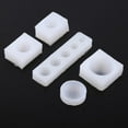 thumbnail image 1 of 5 unids/set creativo DIY medio redondo cabujón molde de silicona para fabricación de joyas de resina epoxi, 1 of 8